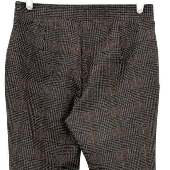 Tommy Hilfiger Women's Pull-on Stretch Skinny Plaid Brown Pants Size 10 NWOT - Picture 4 of 10